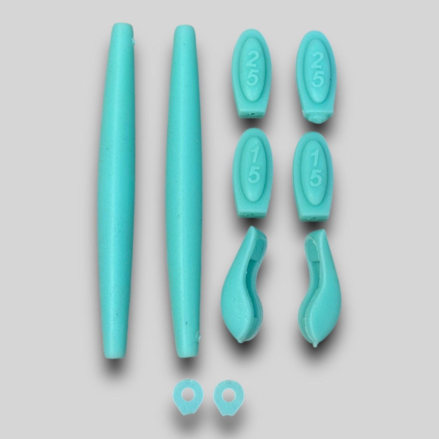 Kit Borracha Double X e Juliet (Verde Água)