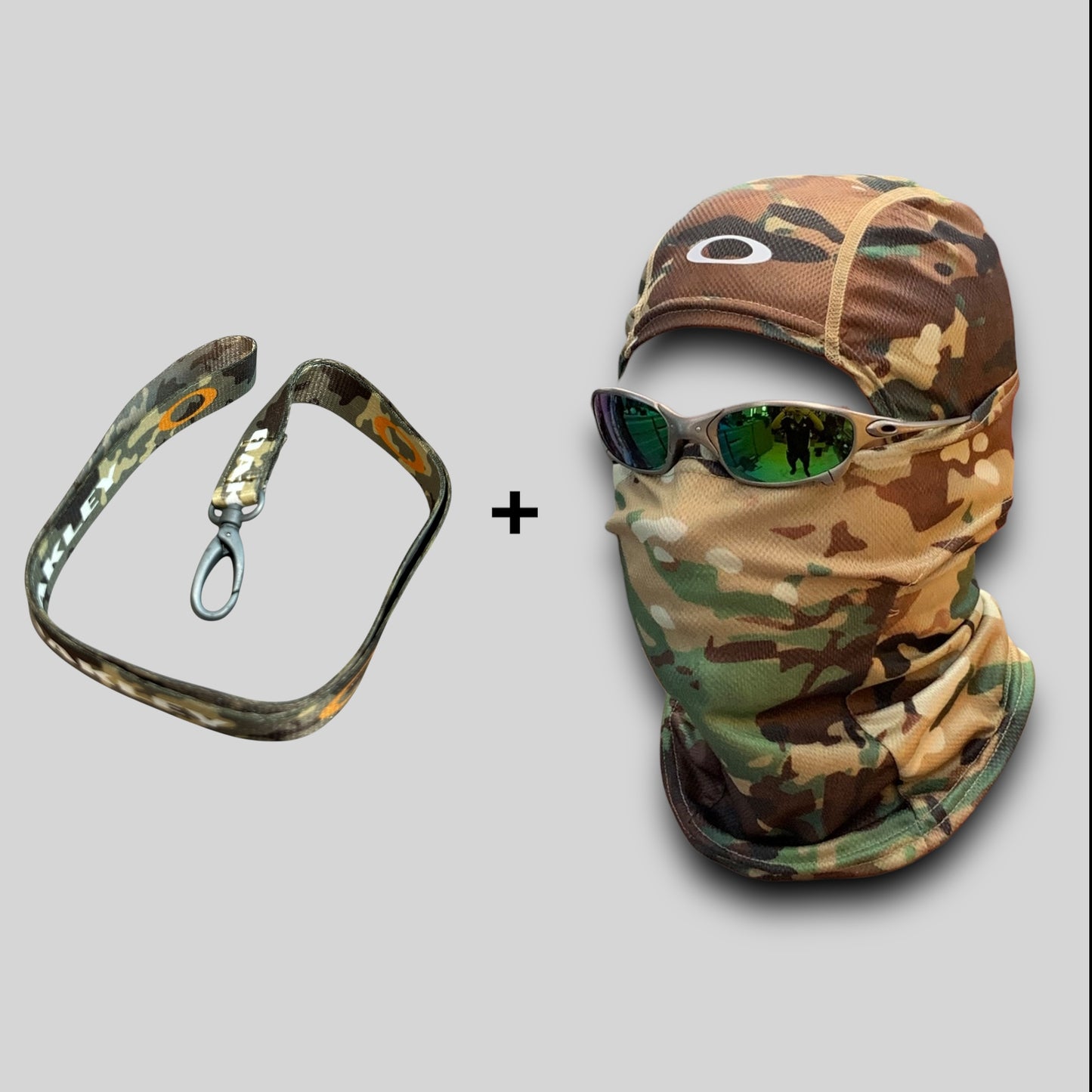 Kit Lanyard + Balaclava camu (Custon)