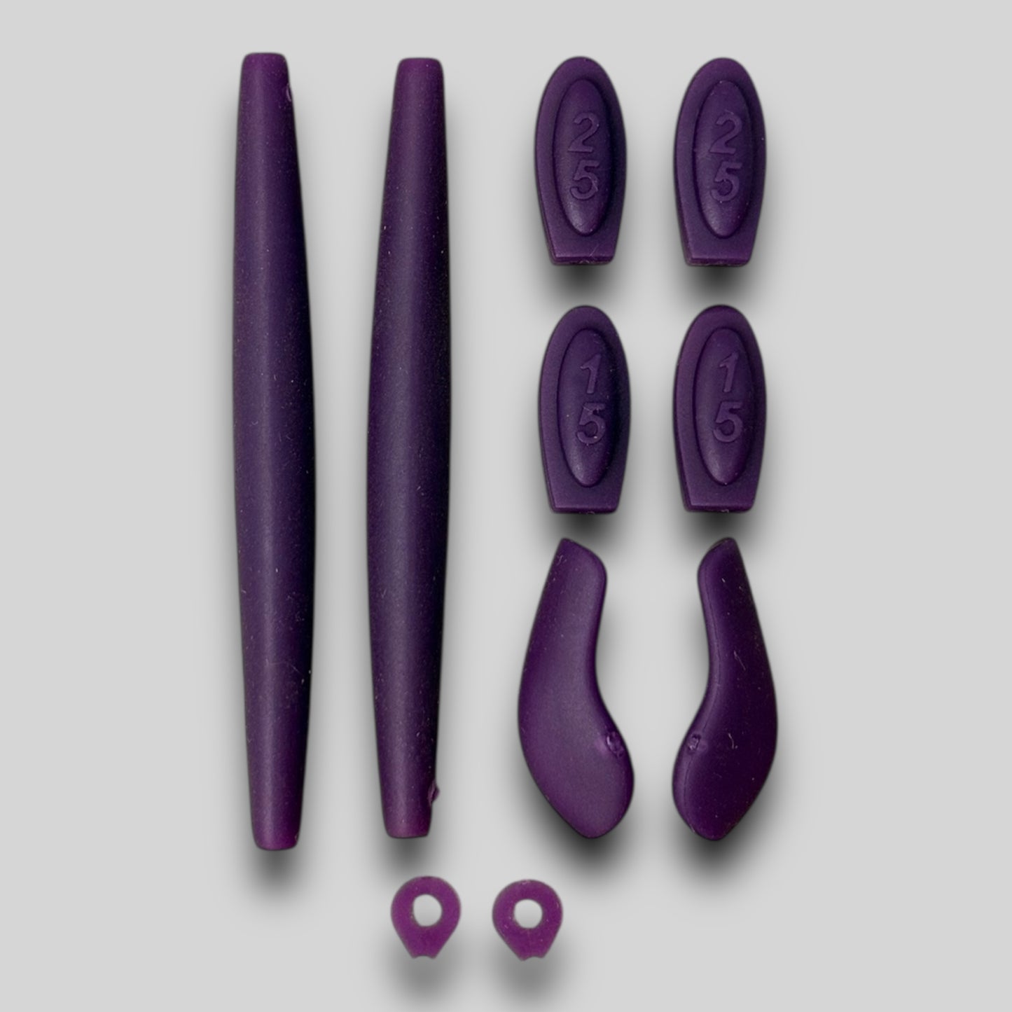 Kit de borracha Double X e Juliet (Roxo)